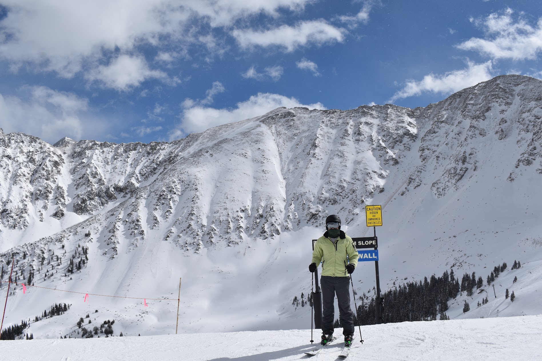 skiing snow